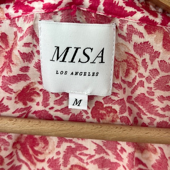 Misa Los Angeles Lilian Dress in Pink Animal Floral - Picture 9 of 10